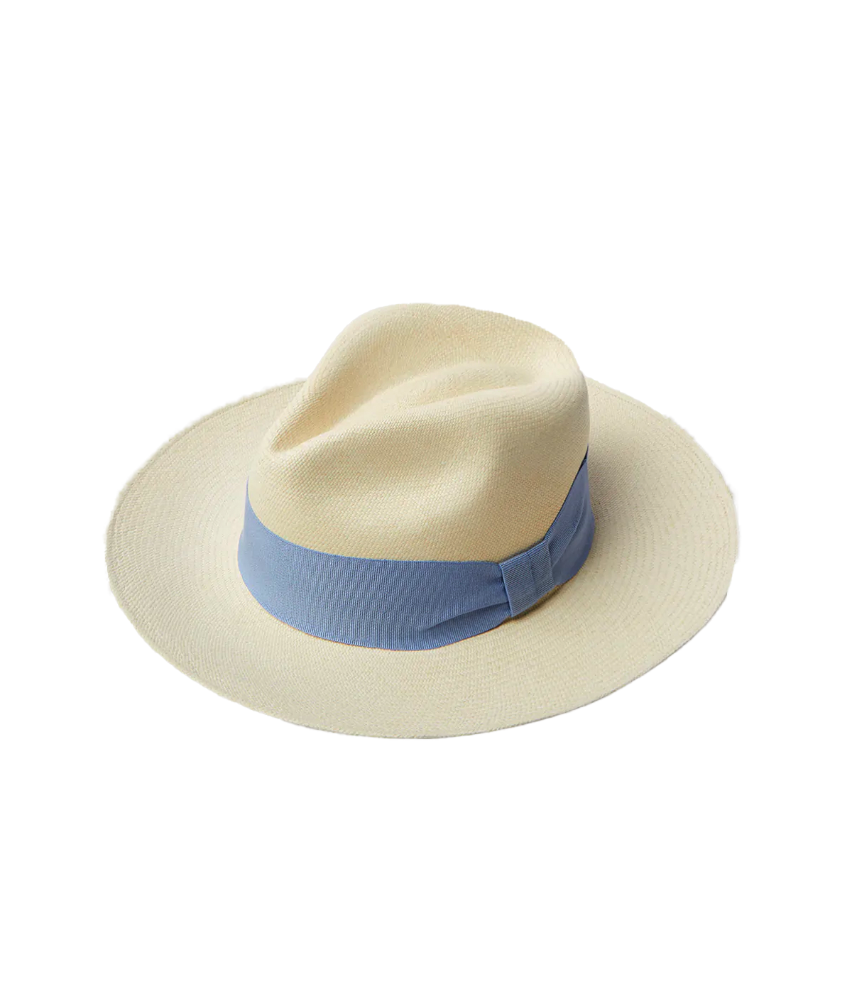 Rafael Panama Hat Wide Ribbon in Dusty Sky