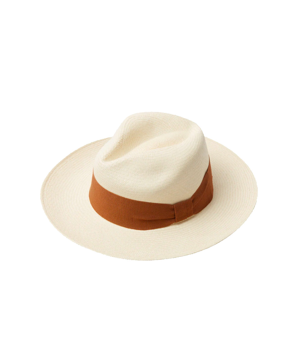 Rafael Panama Hat Wide Ribbon in Terracotta