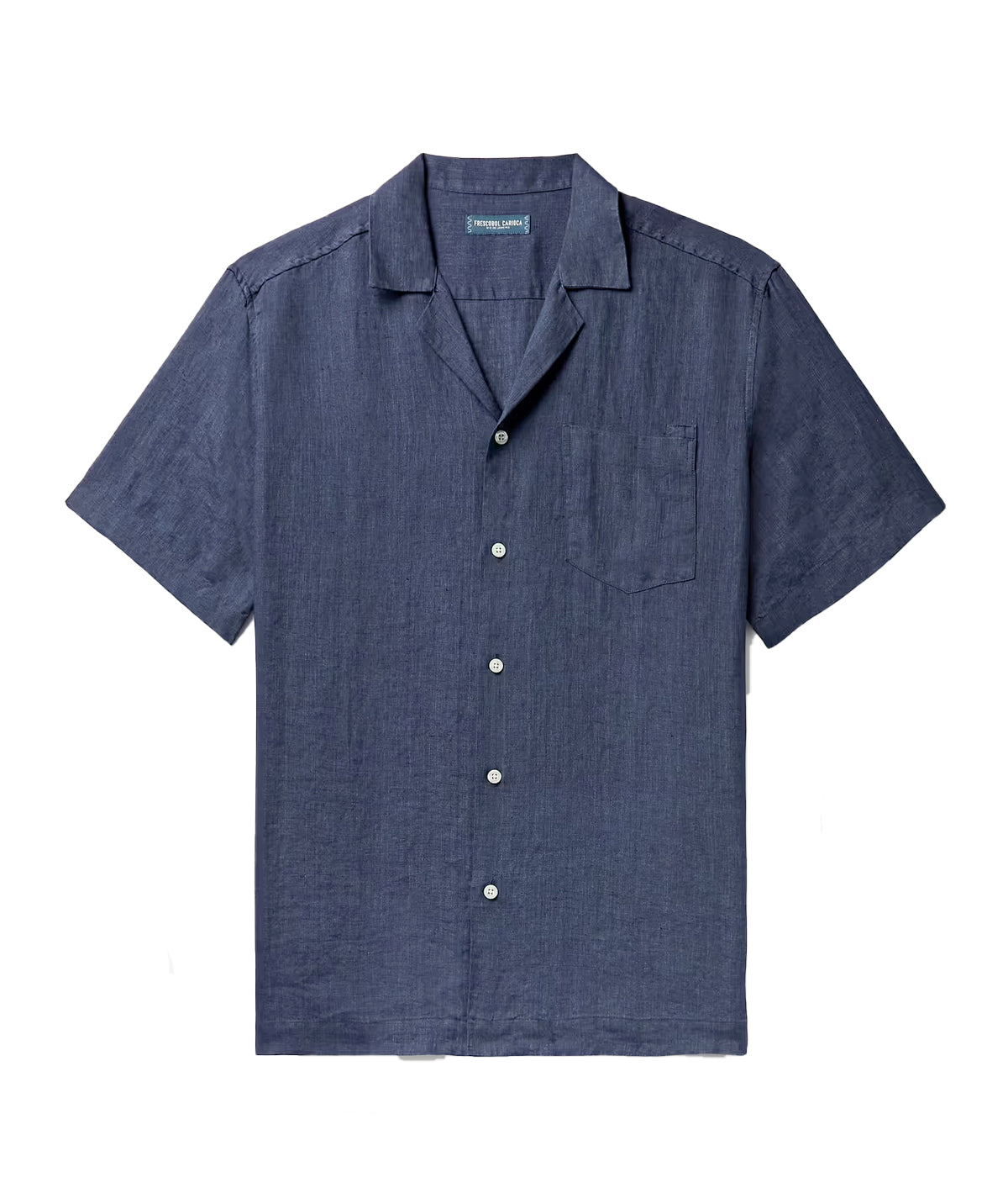 *FINAL SALE* Short Sleeve Linen Shirt in Midnight