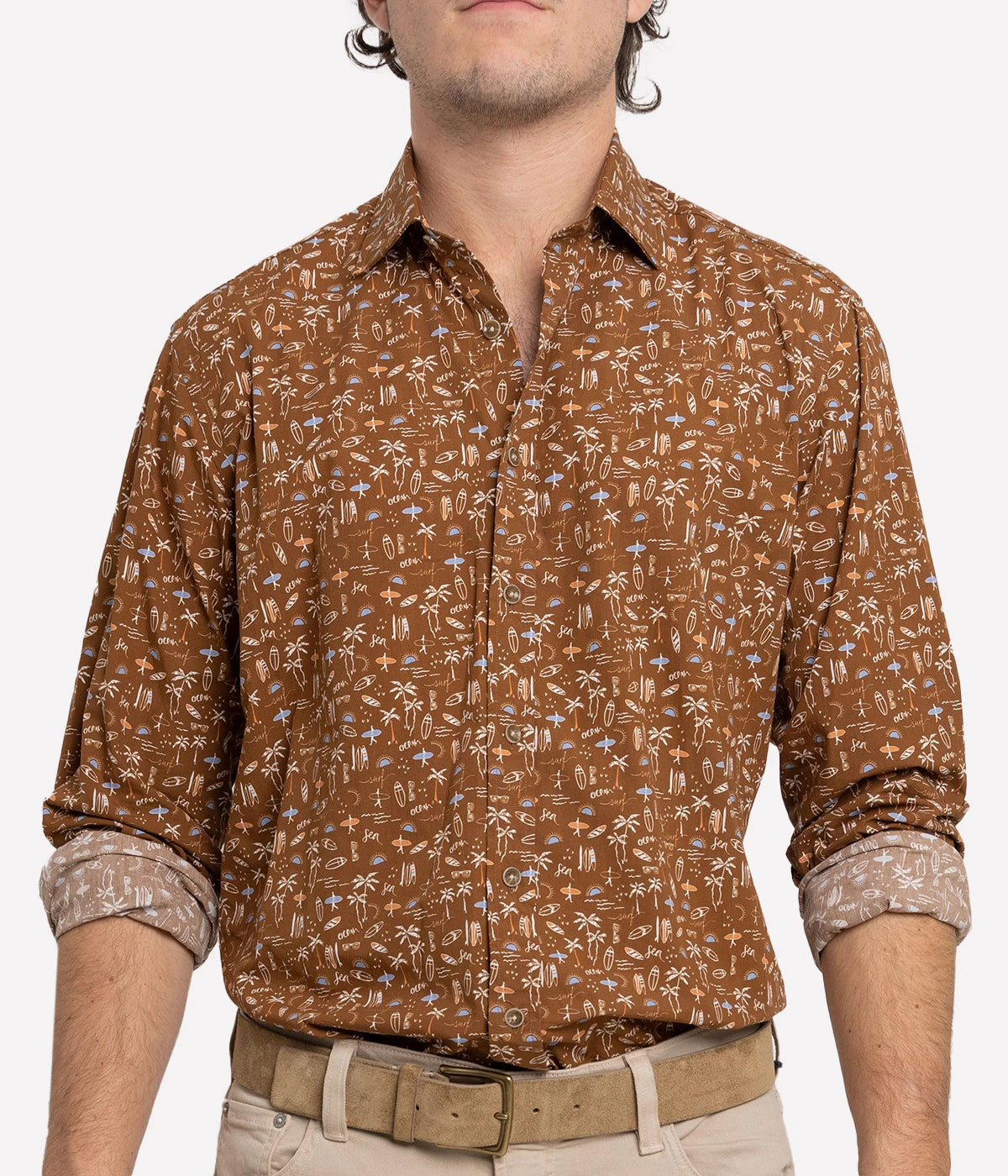Slim Fit Business Shirt in Waikiki