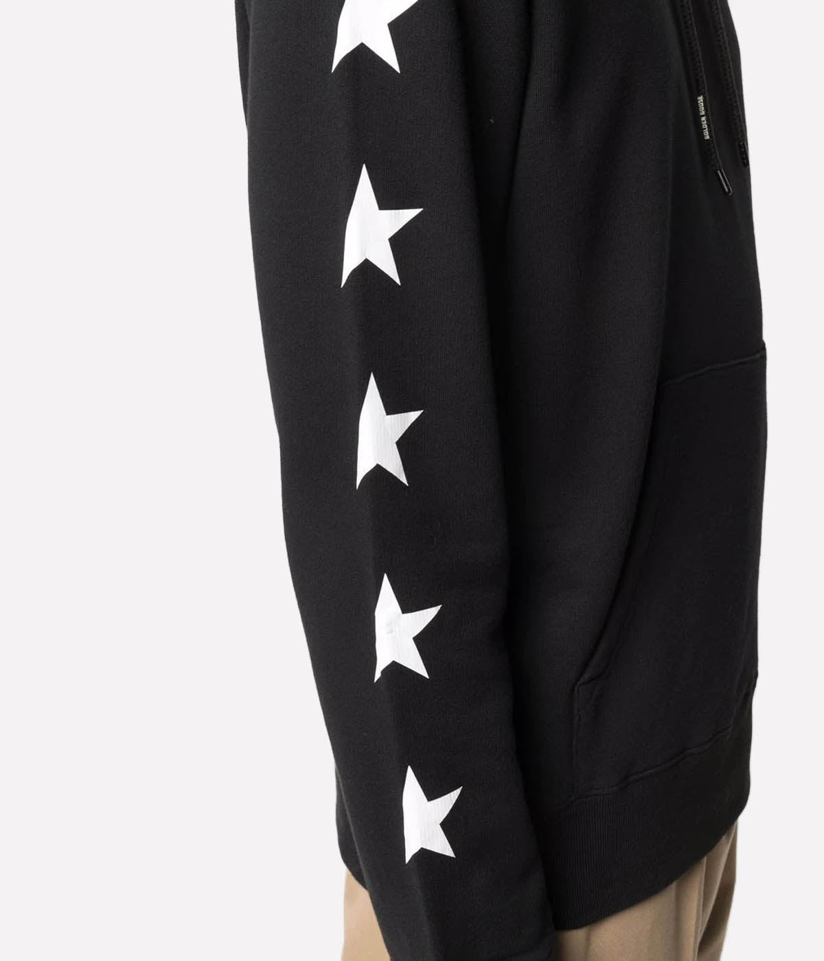 Star Regular Hoodie in Black & White