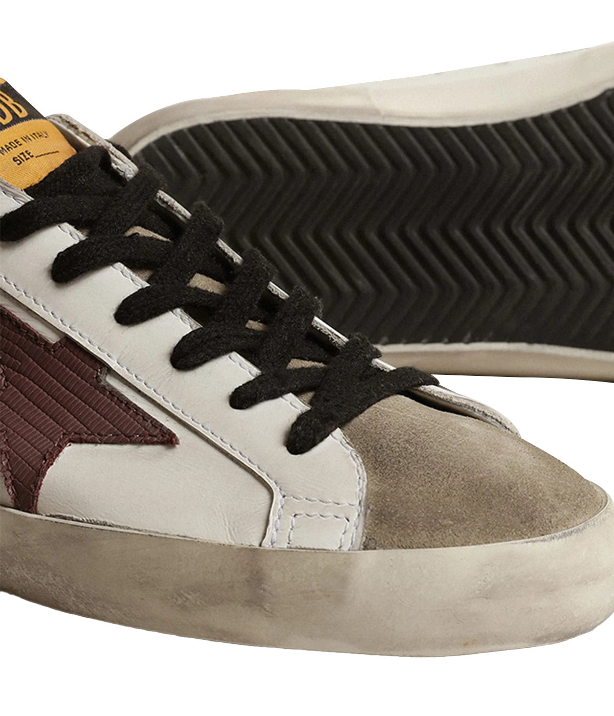 Super-Star Leather Upper Suede in White, Taupe, Bordeaux & Black