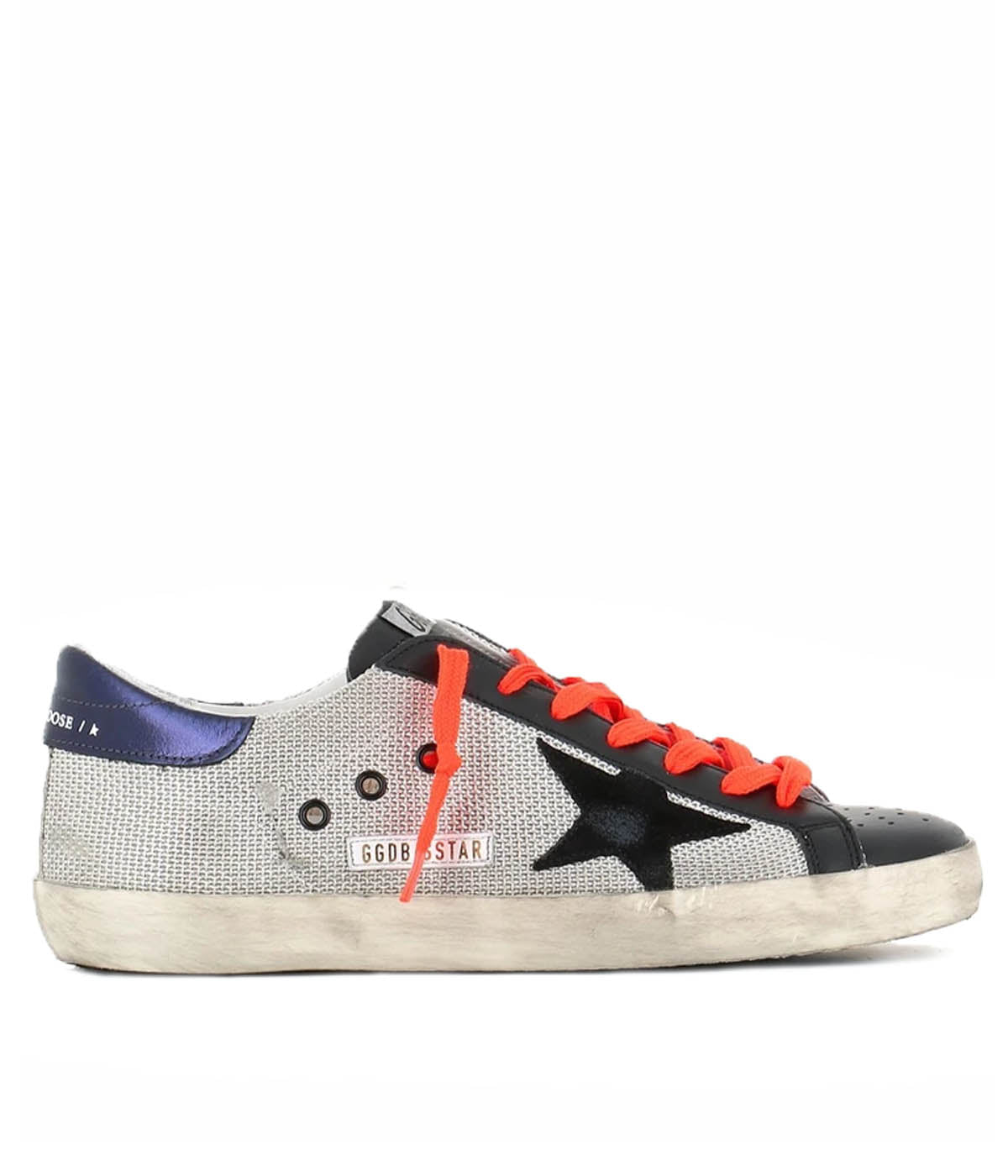 Super-Star Net Upper Leather in White, Black & Dark Green