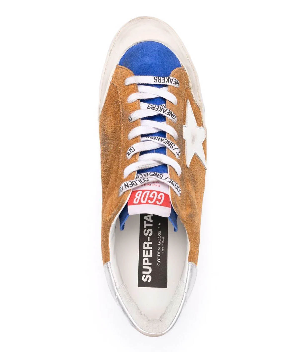 Super-Star Suede Penstar Upper Leather in Cane Sugar, White & Silver