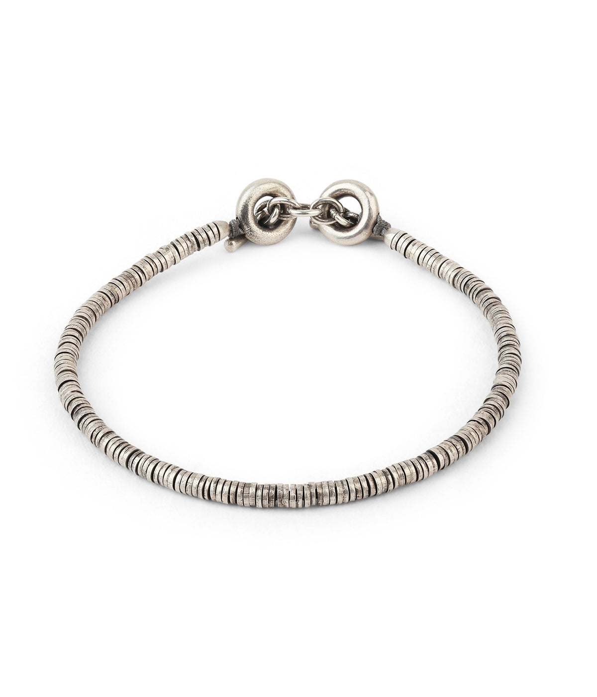 The Mini Washer Bracelet in Silver
