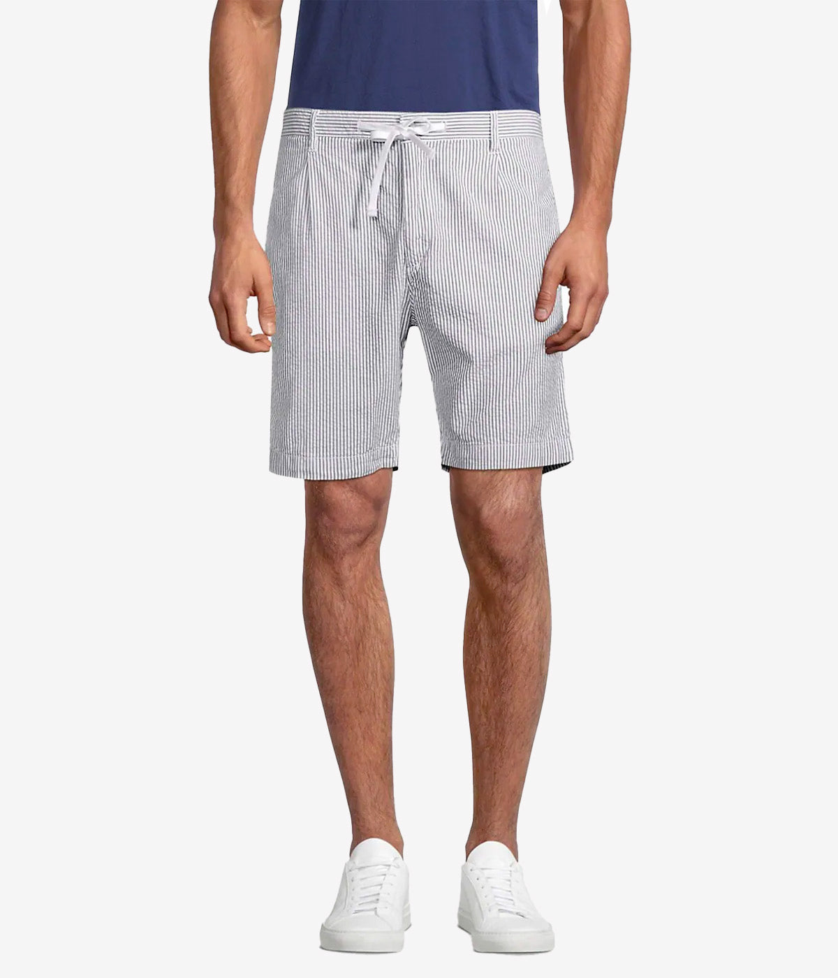 Tyler Woven Short in White & Blue