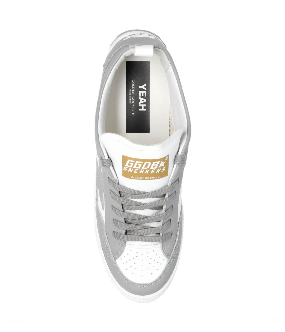Yeah Leather Upper & Star in Grey & White