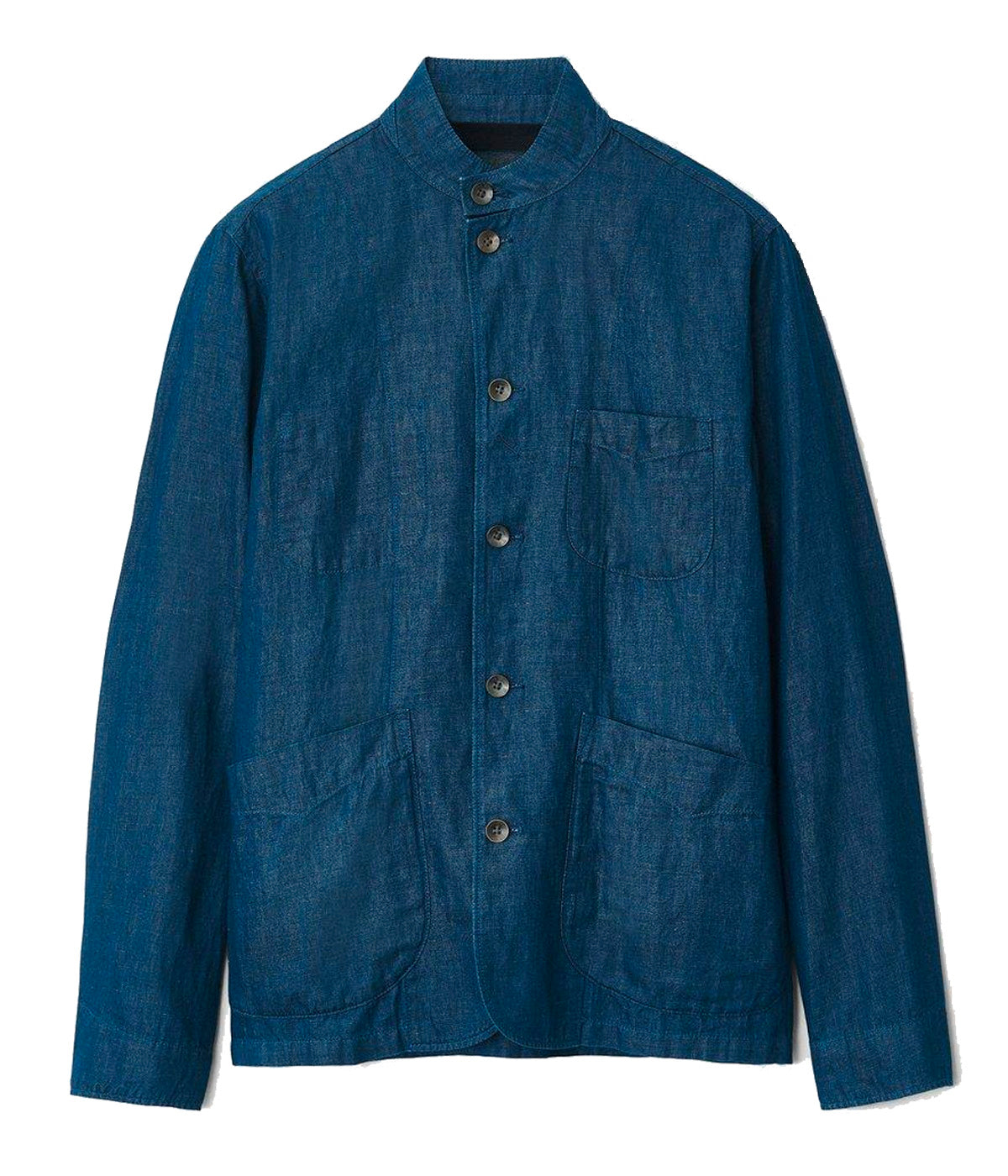 Emerson Hemp Blend Blazer in Real Indigo