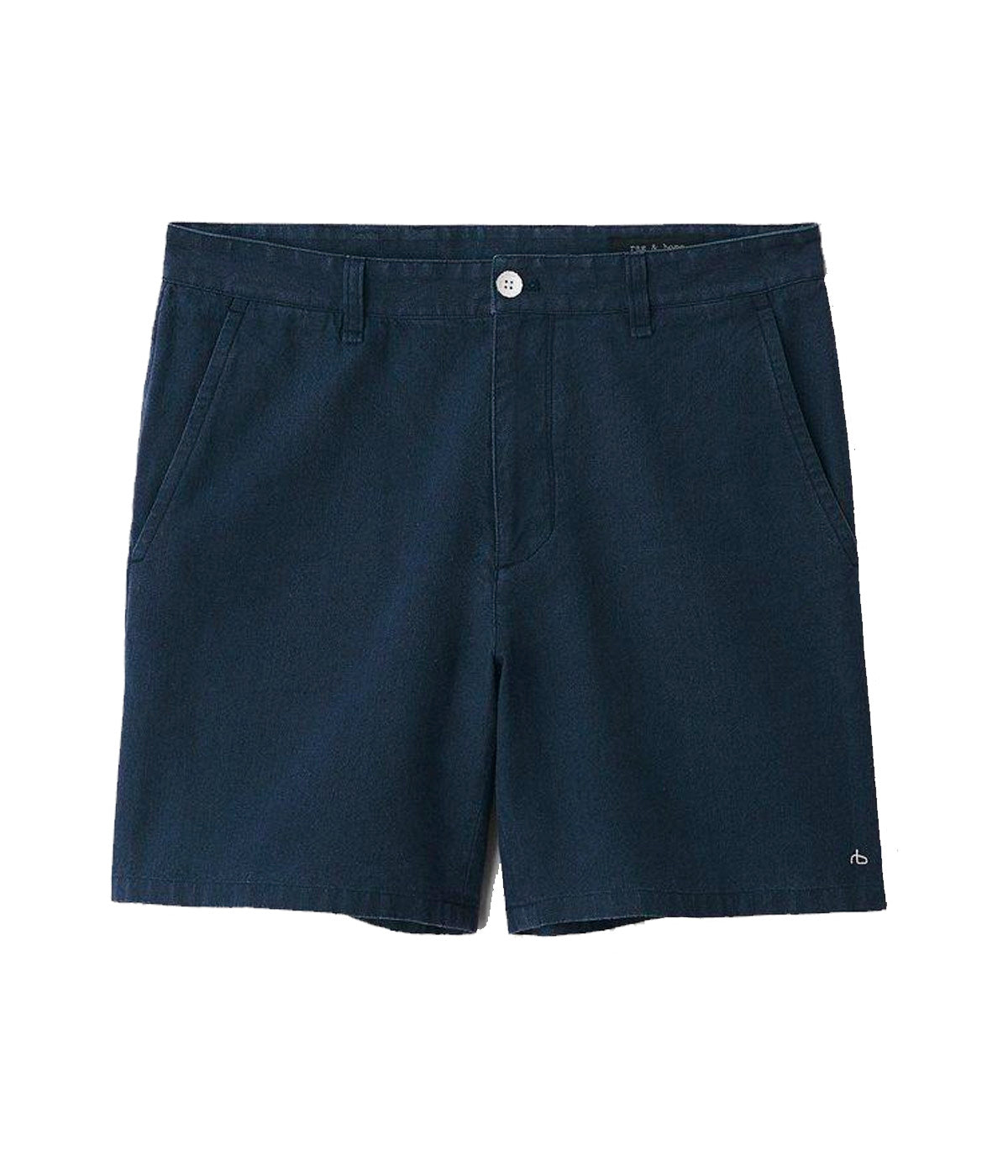 Eaton Linen Short in Navy