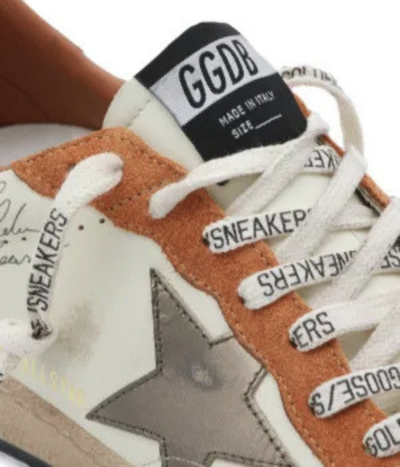 Ball Star Sneaker In White, Beige, Warm Brown, Olive & Black