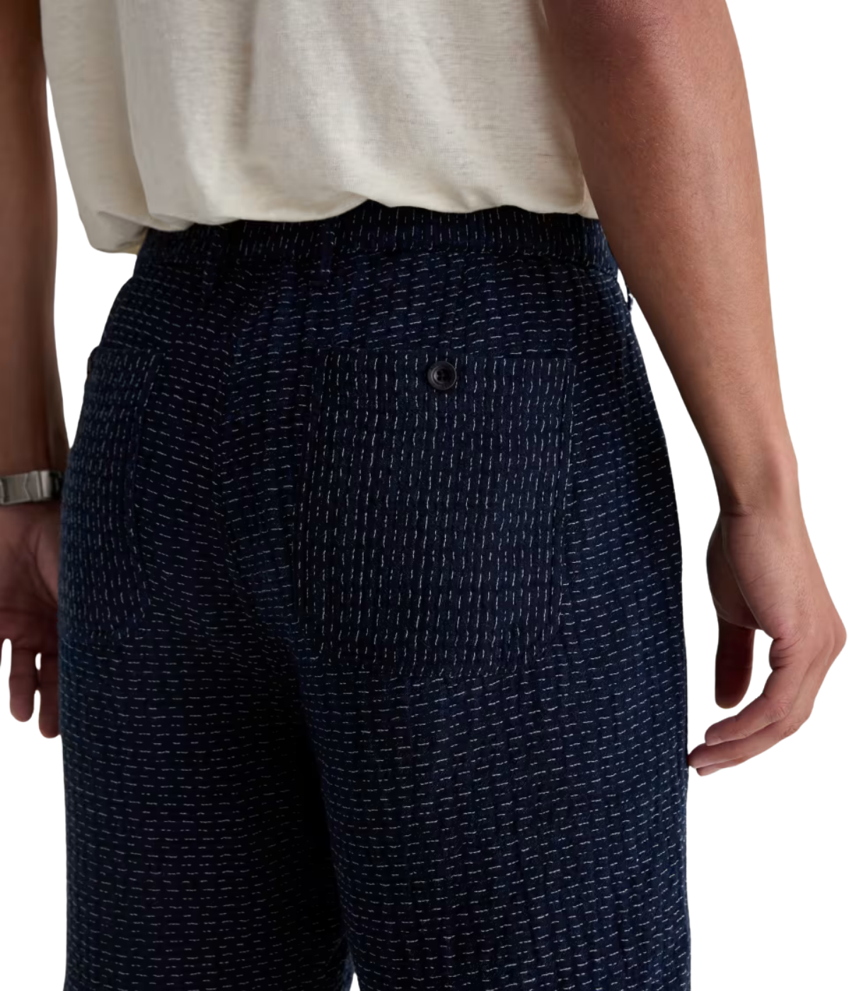 AG Atlas Short in Loomer on model - back view.