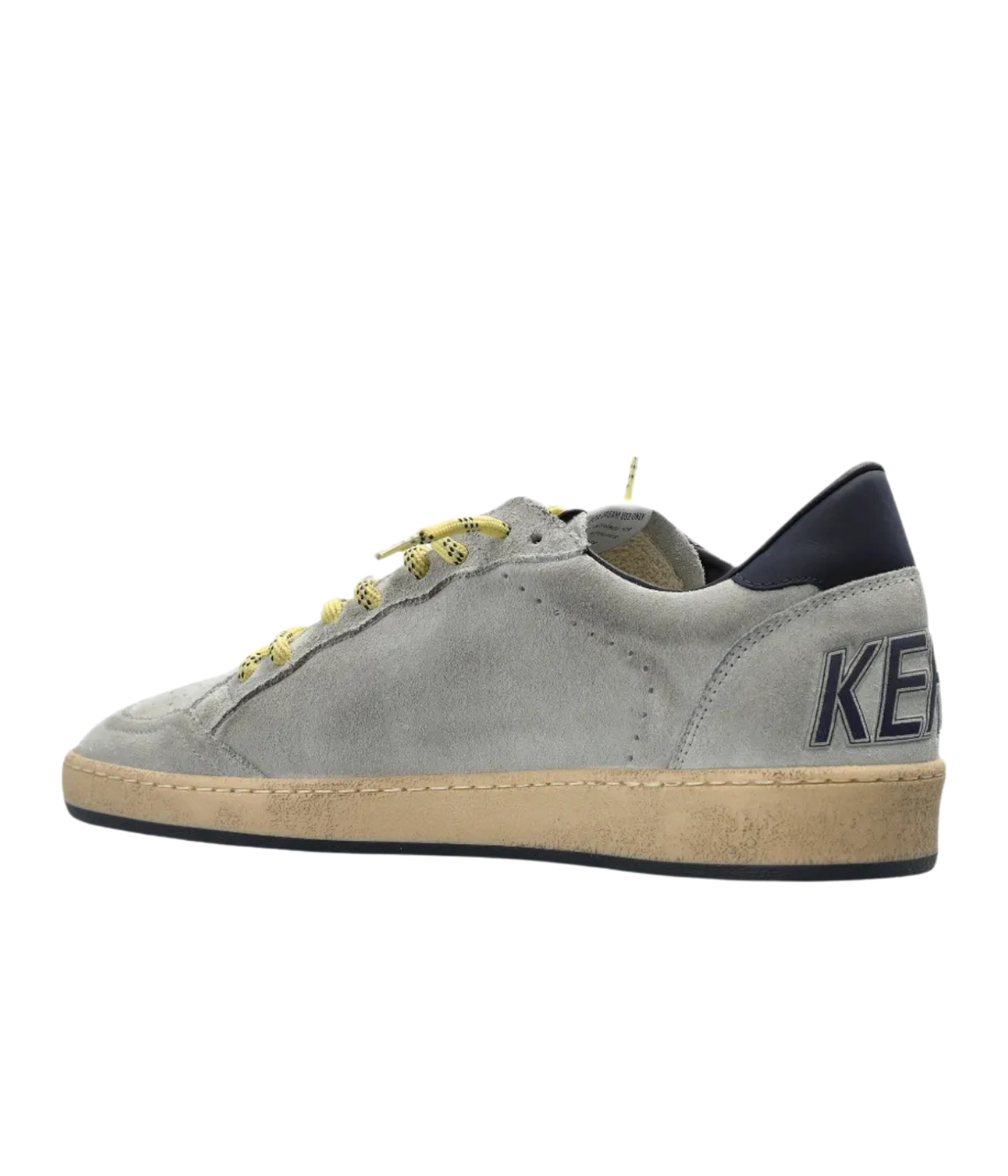 Golden Goose Ball Star Sneaker In Grey Blue - Angled Back Shot