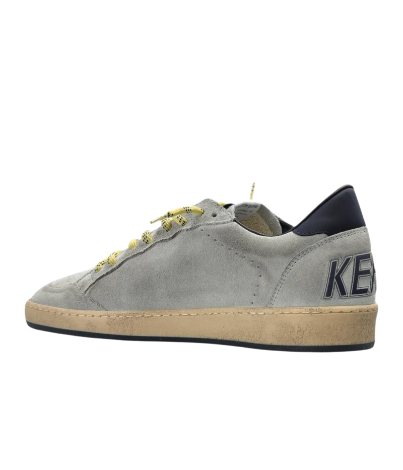Golden Goose Ball Star Sneaker In Grey Blue - Angled Back Shot
