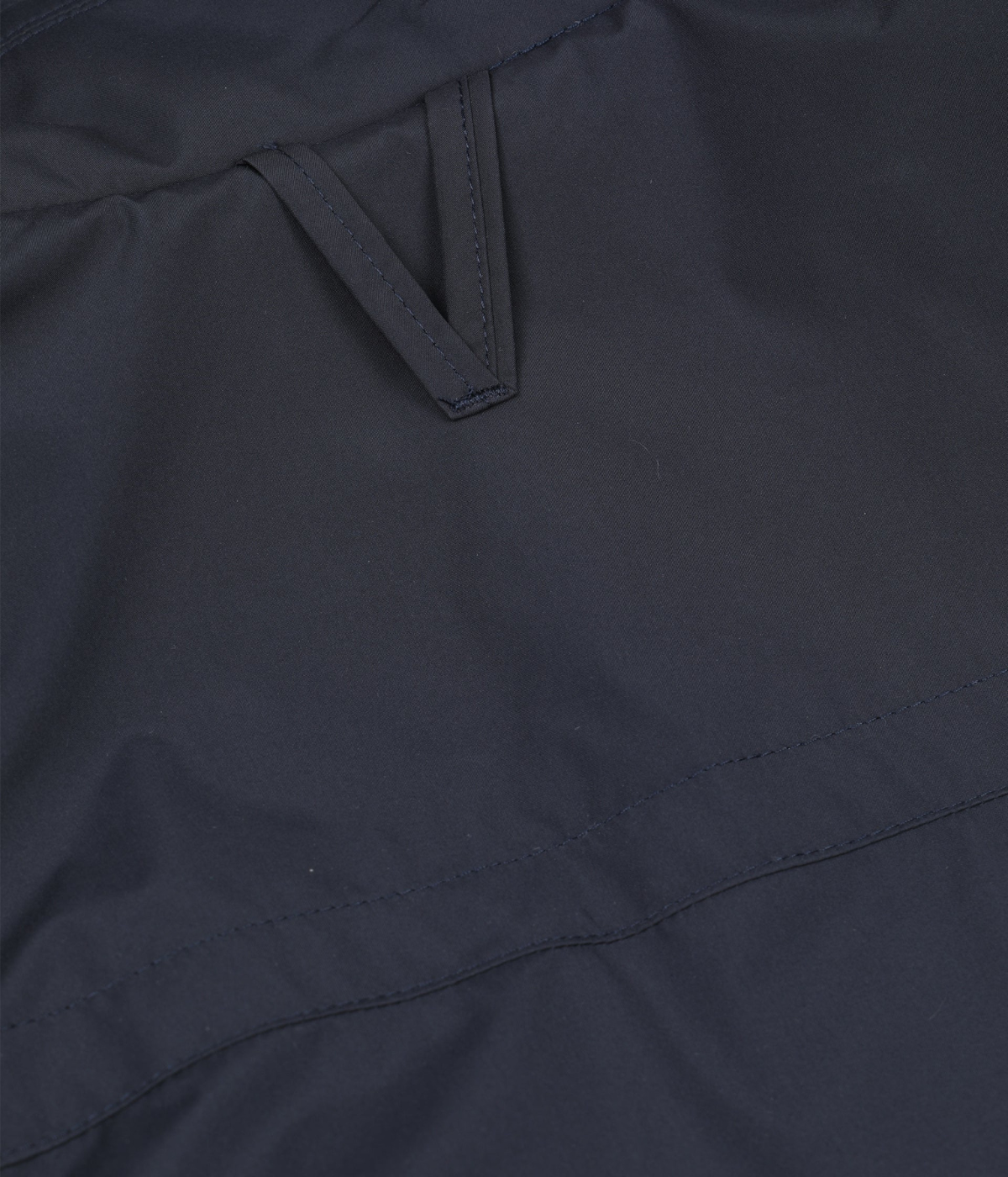 Valstar Loyal Padded Field Jacket in Navy hanging loop detail.