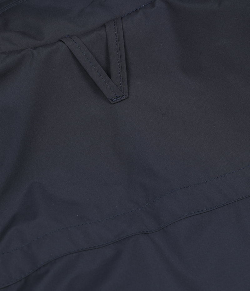 Valstar Loyal Padded Field Jacket in Navy hanging loop detail.