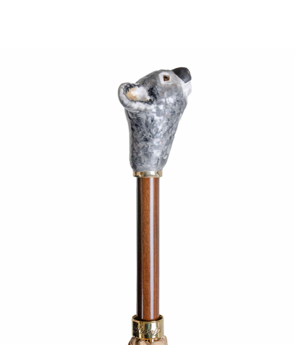 Pasotti Koala Shoehorn in Brown - closeup shot