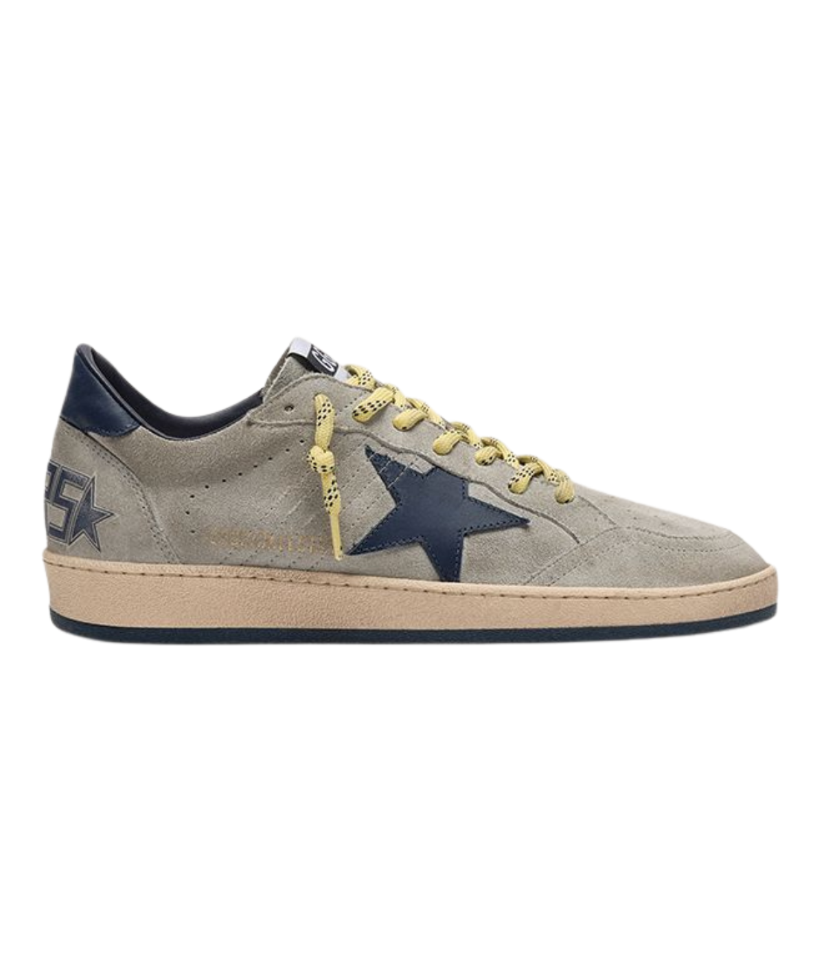 Golden Goose Ball Star Sneaker In Grey Blue - Side Shot