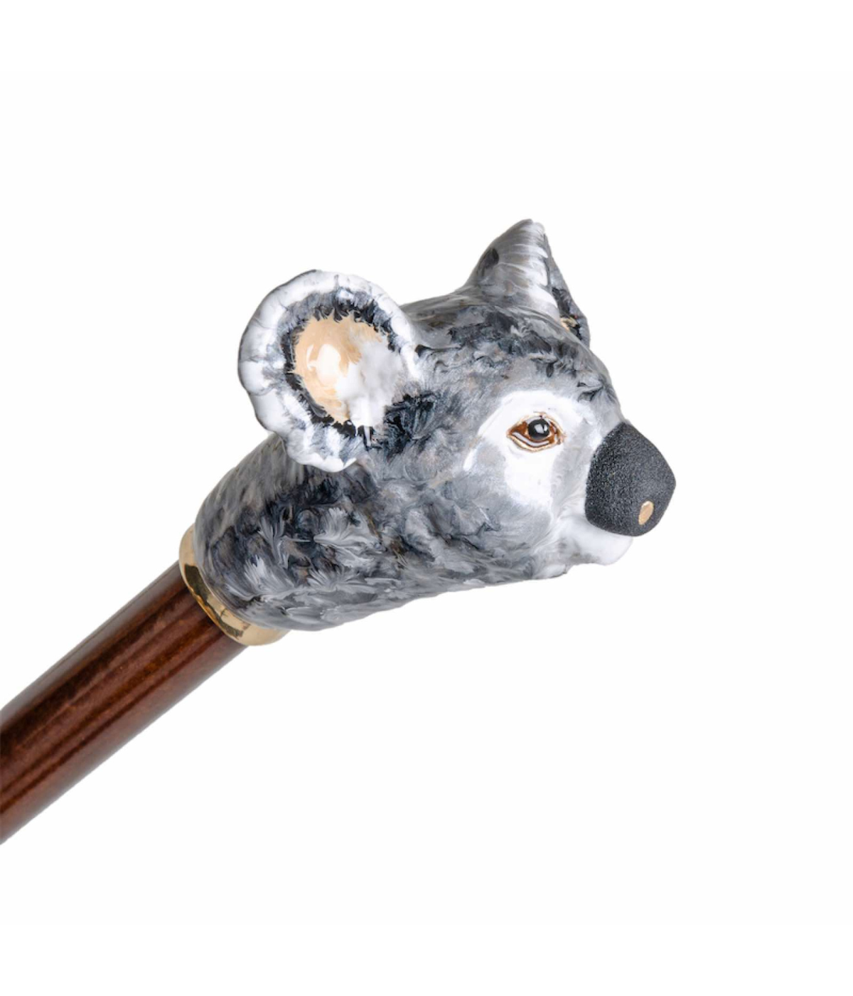 Pasotti Koala Shoehorn in Brown - Koala Closeup shot