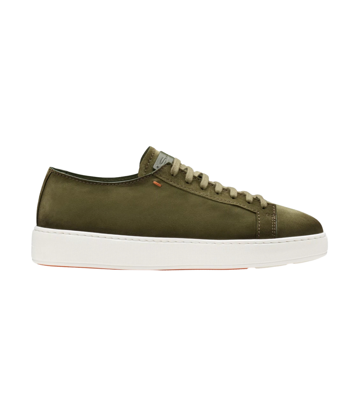Santoni Damps 2 Sneaker in Green side view.