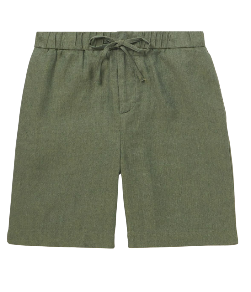 Felipe Linen Short in Willow Green