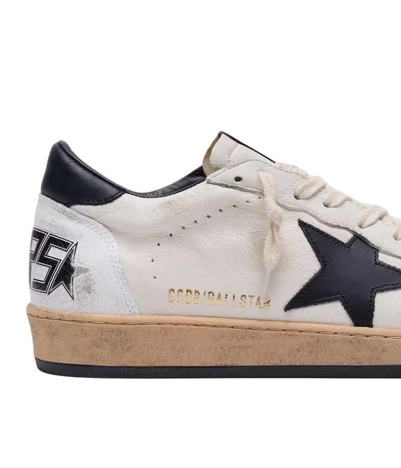 Ballstar Sneaker in White & Black