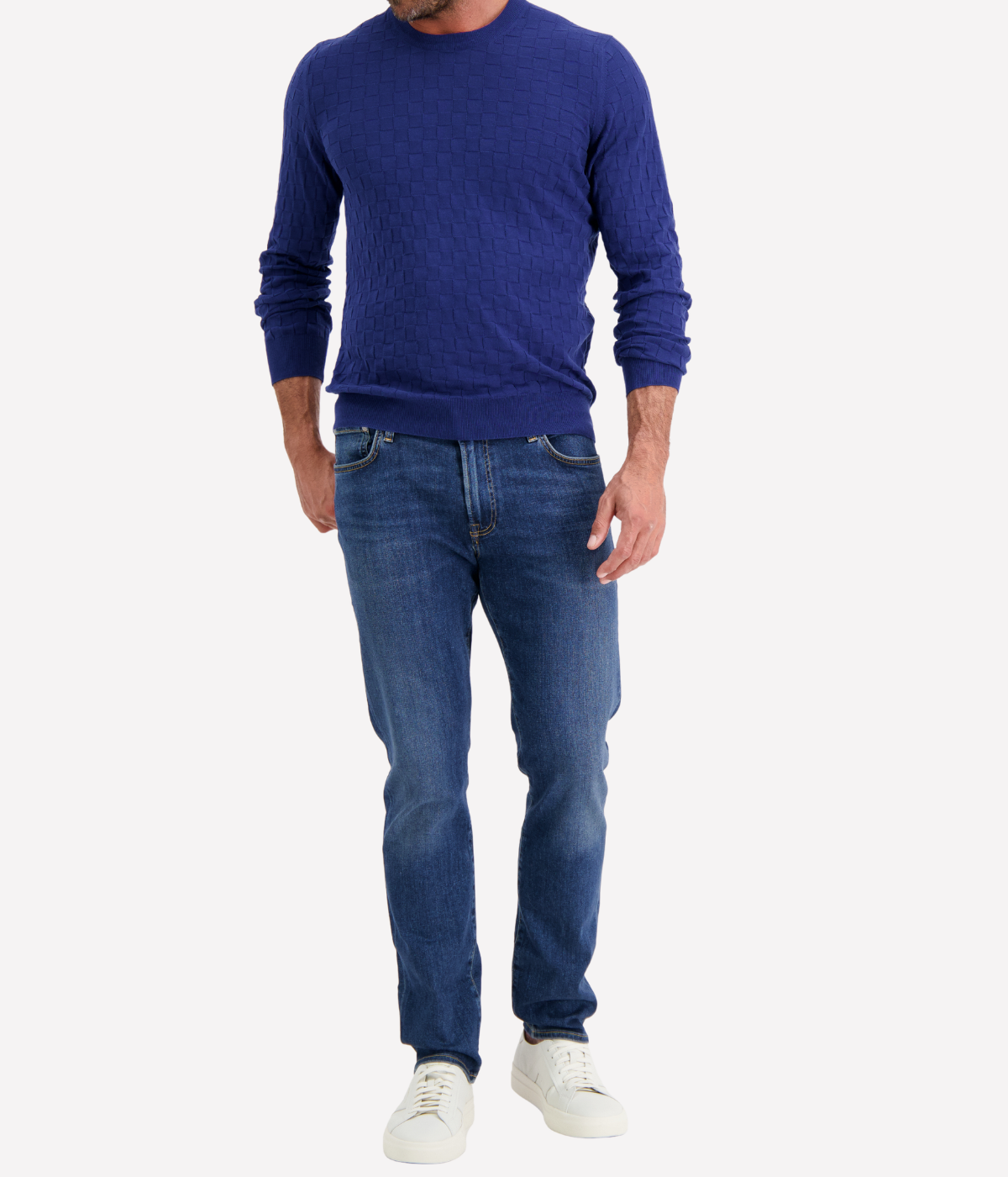 Crew Long Sleeve in Royal Blue