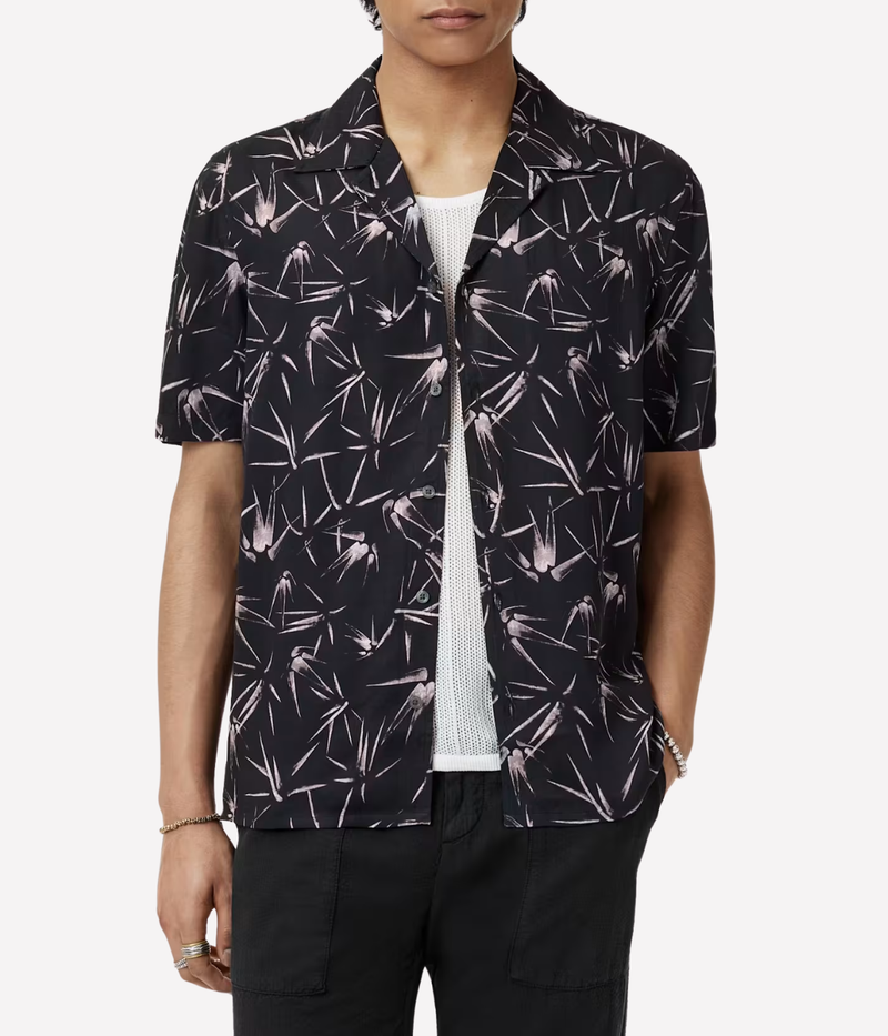 Dan Camp Collar Shirt in Black