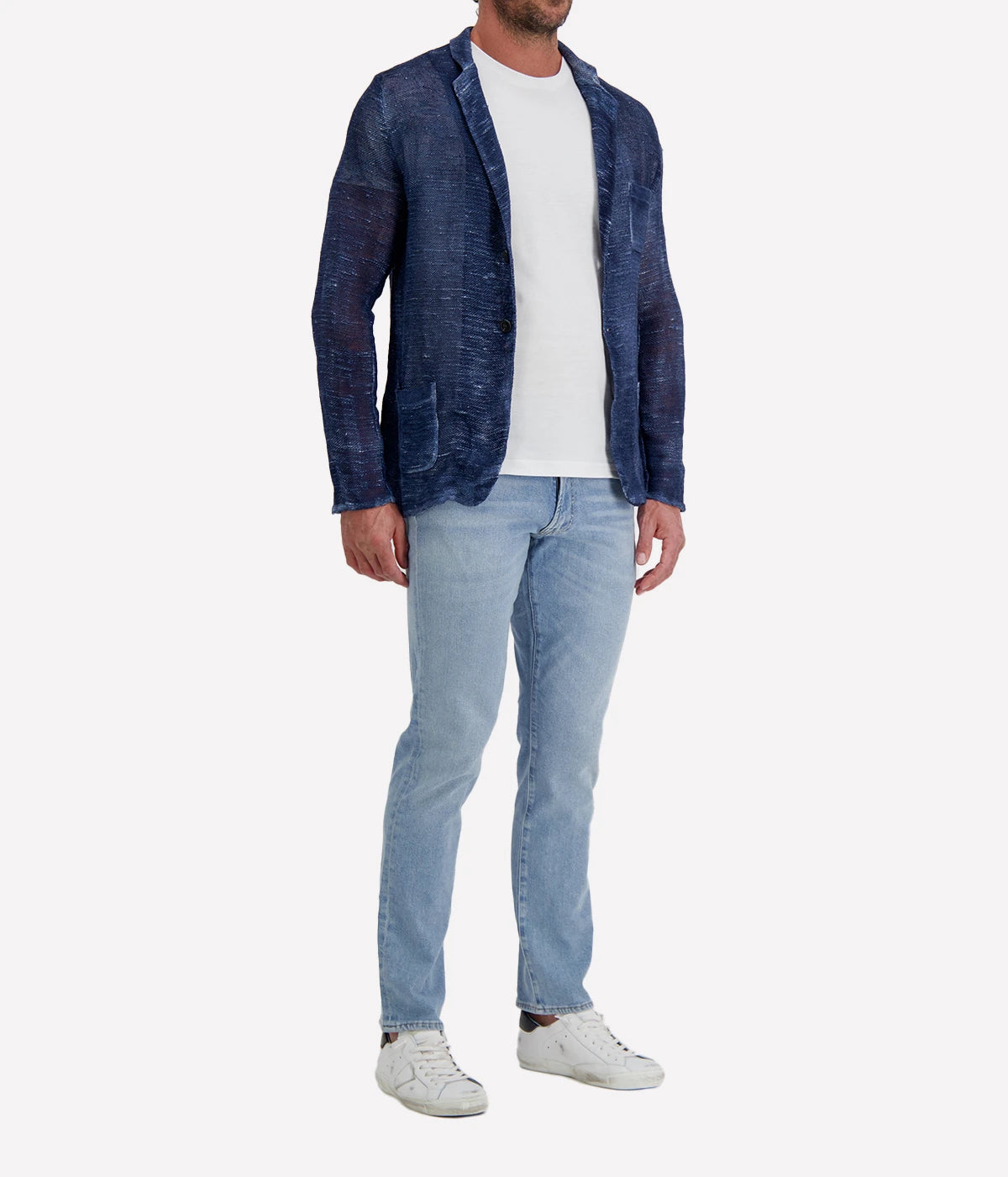 Geometric Camouflage Rever Jacket in FIUME