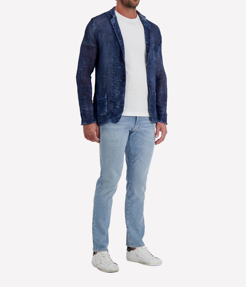 Geometric Camouflage Rever Jacket in FIUME