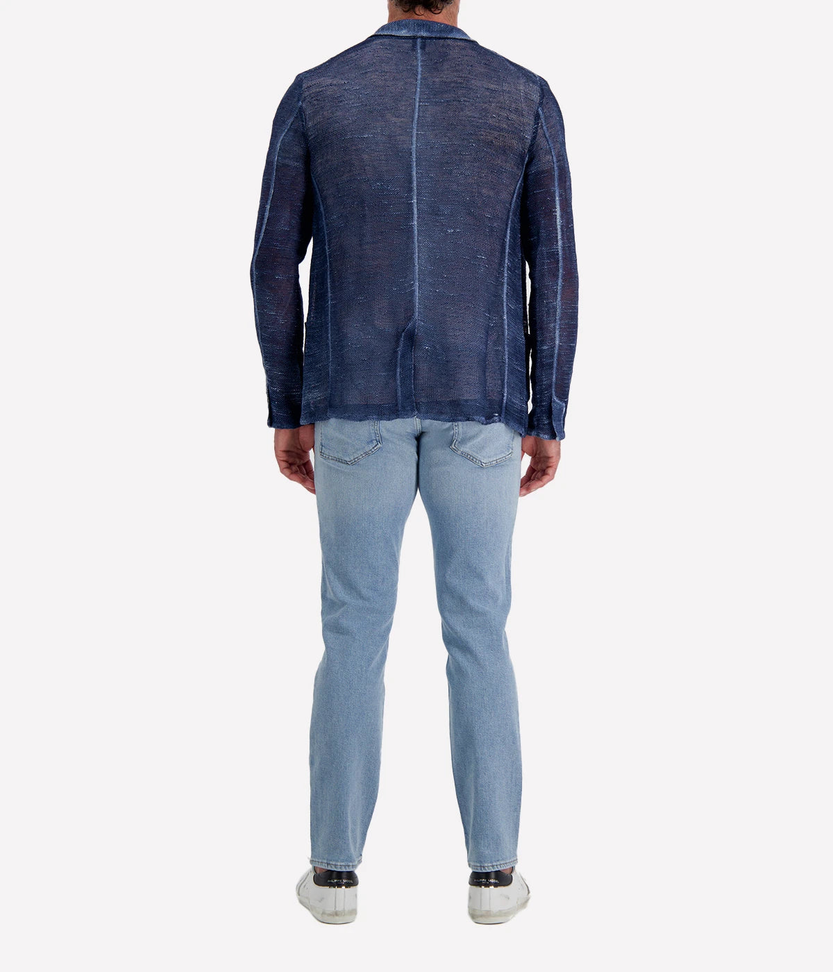 Geometric Camouflage Rever Jacket in FIUME