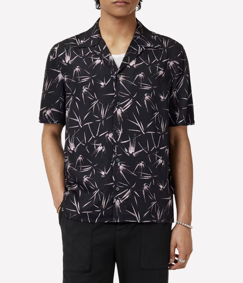 Dan Camp Collar Shirt in Black