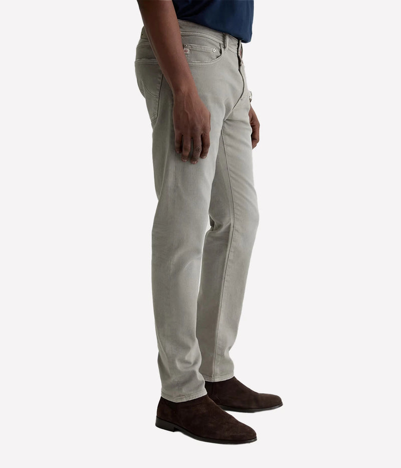 AG Tellis Jean 7 Years Sulfur Classic Grey On Model Side View Modern Slim Jean