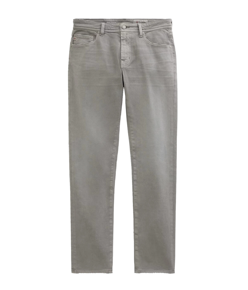AG Tellis Jean 7 Years Sulfur Classic Grey Flat Lay Front View Modern Slim Jean