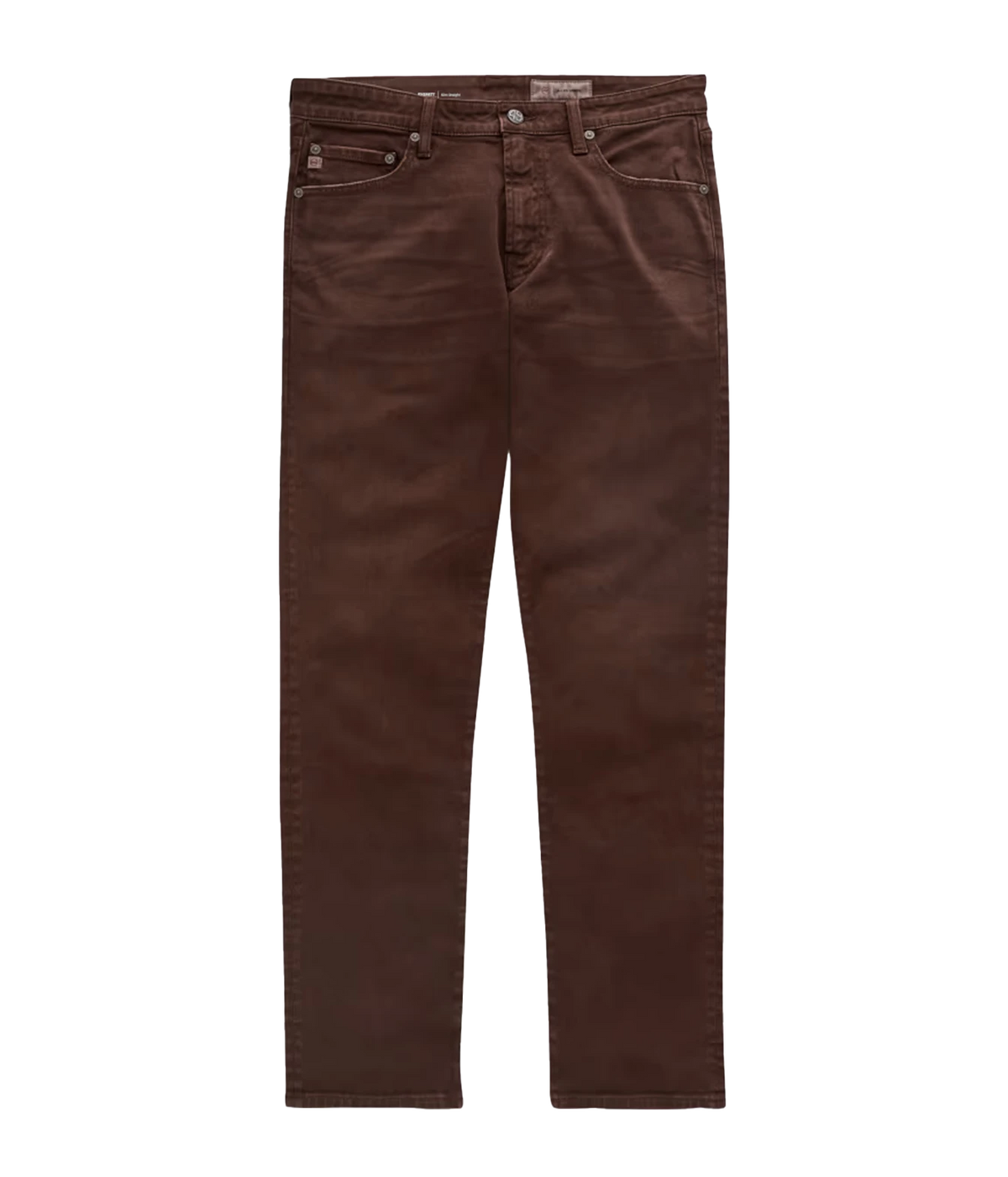 Front product view of AG Everett Jean in 7 Years Sulfur Wood Brown