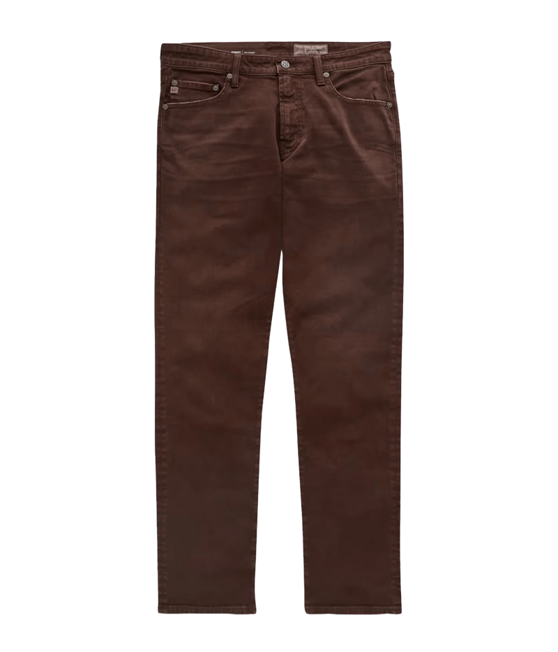 Front product view of AG Everett Jean in 7 Years Sulfur Wood Brown