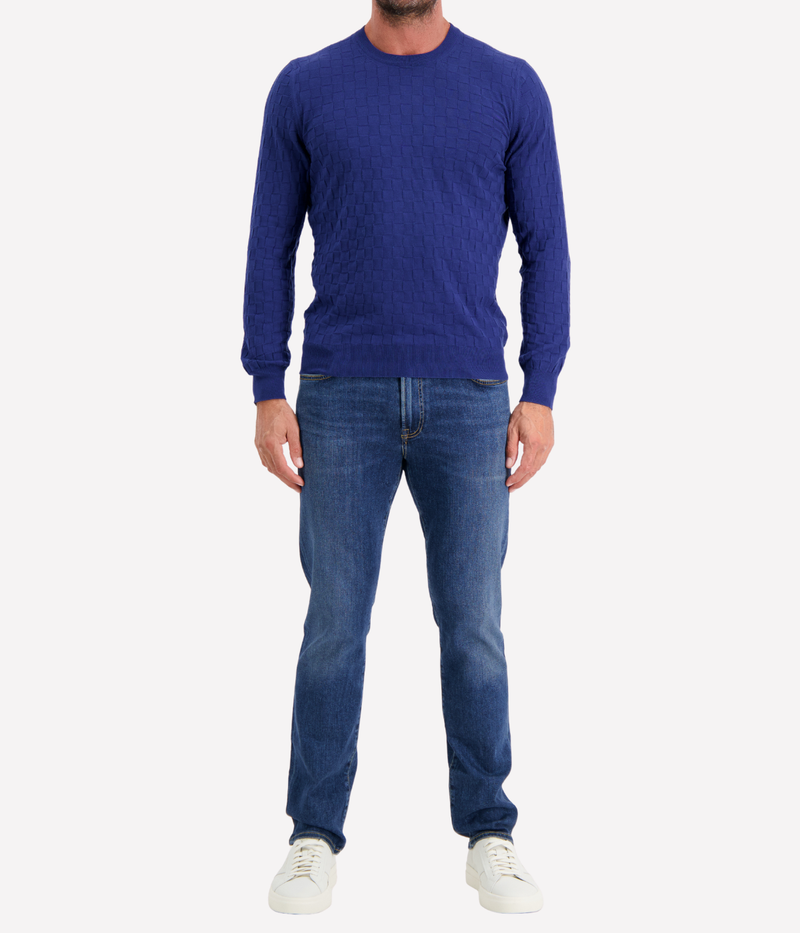 Crew Long Sleeve in Royal Blue