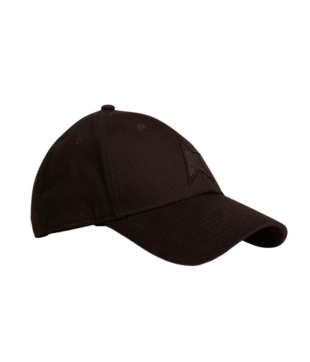 Star Baseball Hat in Black