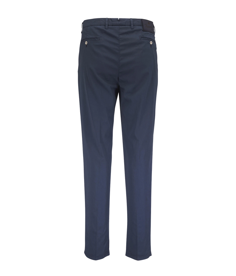 Back product view of Marco Pescarolo New York Cotton Silk Trouser in Navy