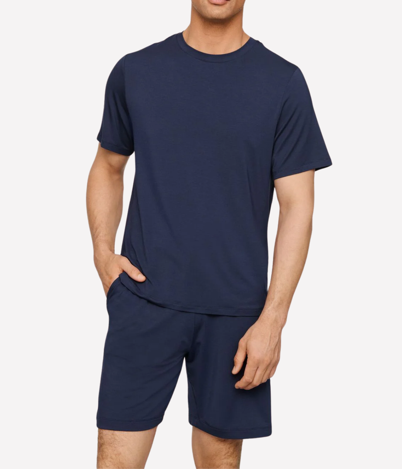 Henry Short PJ Set In True Navy