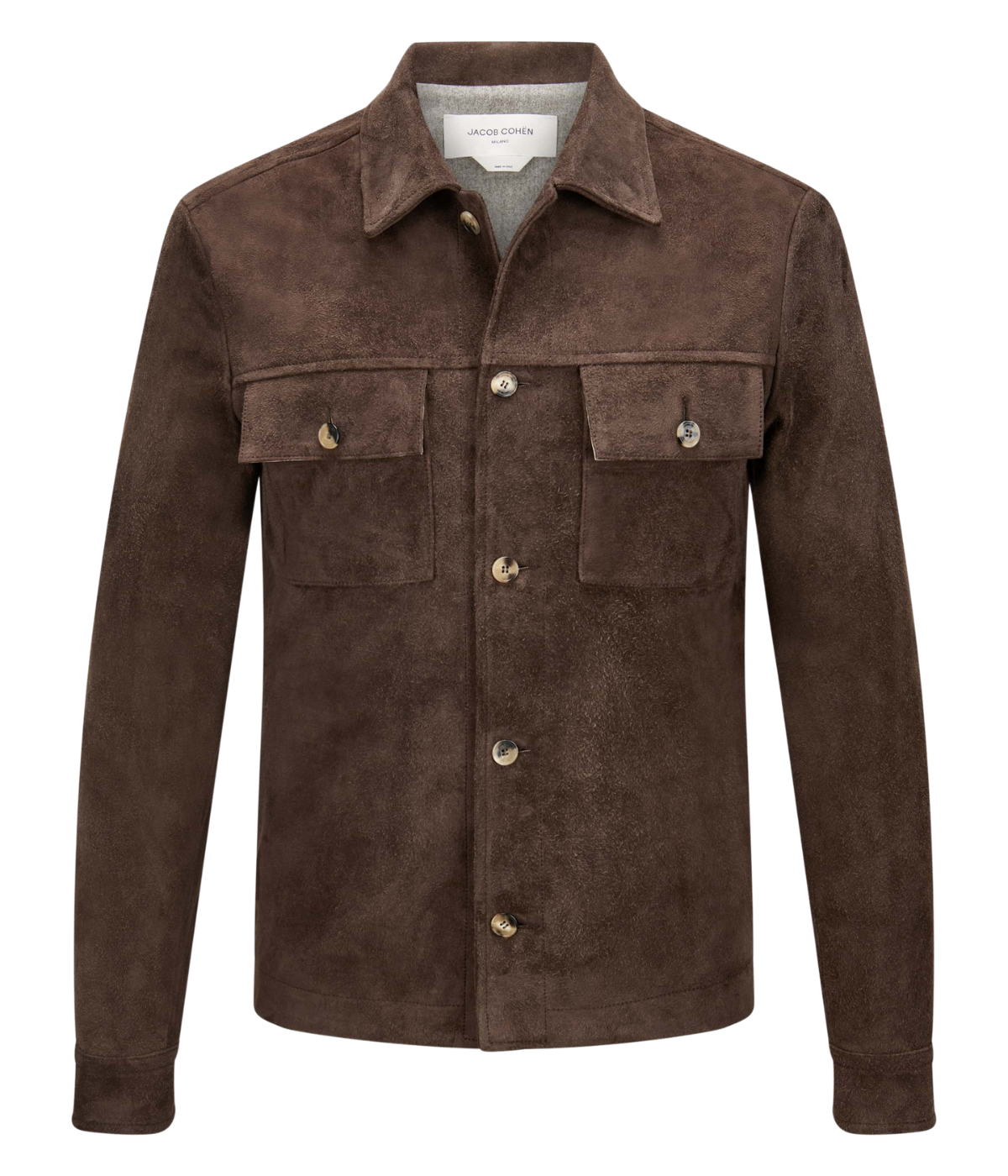 Light Jacket Leather Pelle Raw in Dark Chocolate