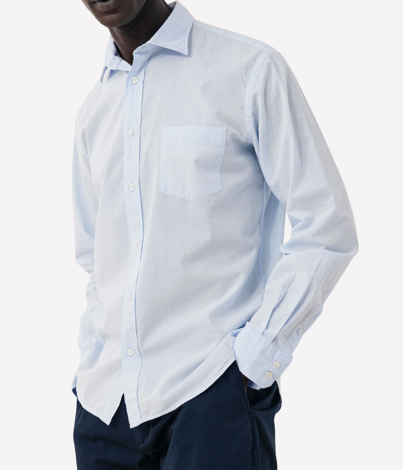 Men Woven Shirt in Sky