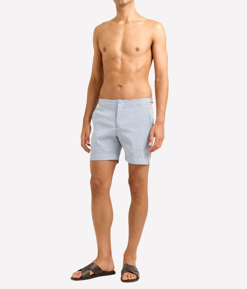 Bulldog Classic Boardshort in Blue Damson Stripe