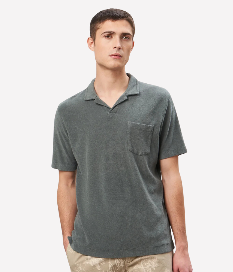 Bouclette Polo in Olive