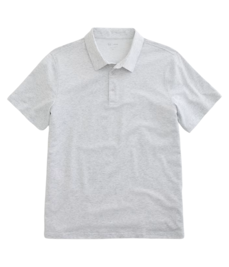 Bryce S/S Polo In Heather Grey