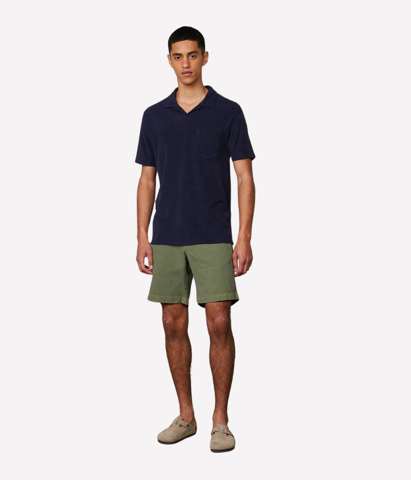 Bouclette Polo in Storm Blue