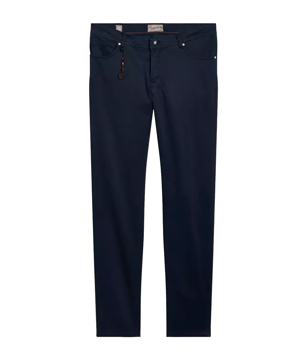 Front product view of Marco Pescarolo Neranom Cotton Five-Pocket Trouser in Navy