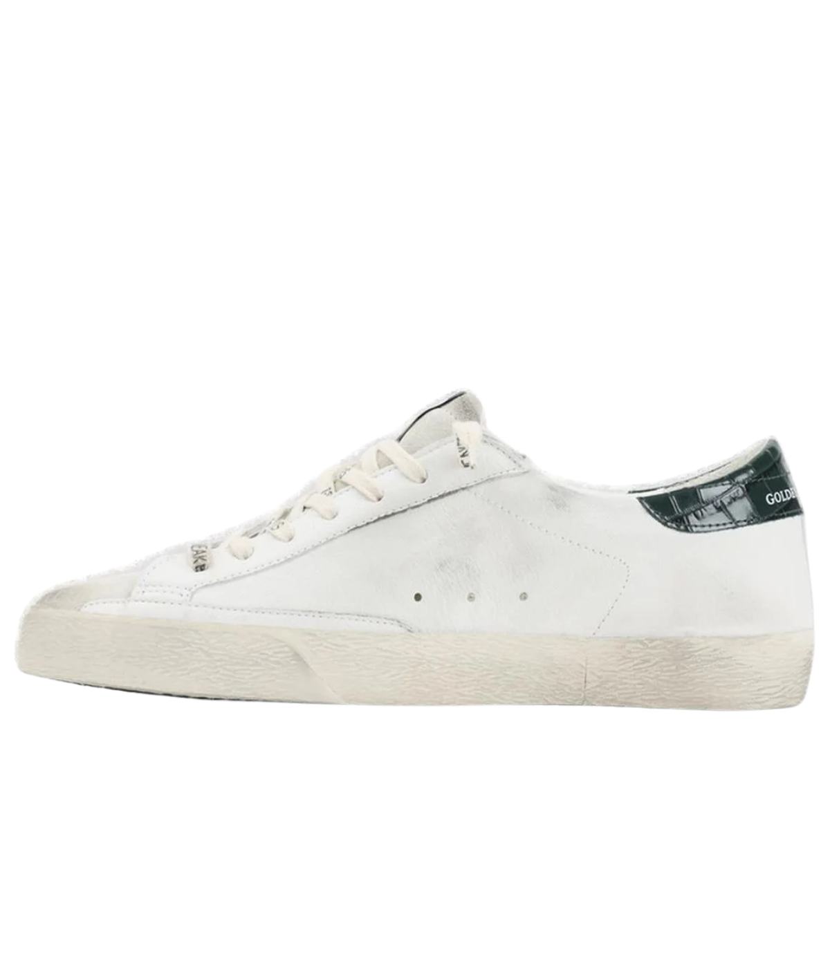 Super Star Sneaker in White & Green