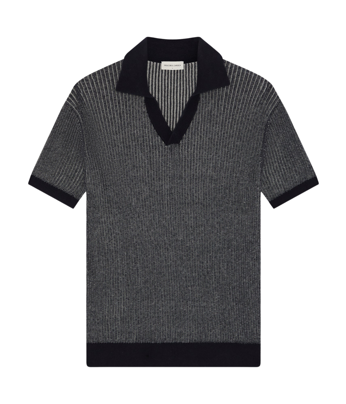 Rino Cotton Blend Polo In Navy