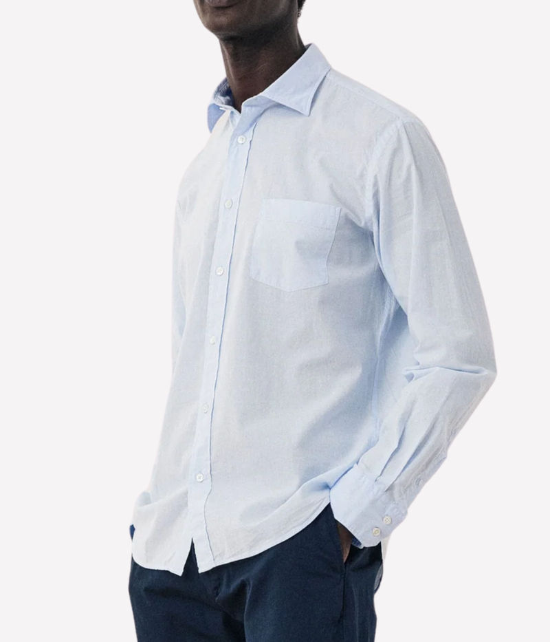 Men Woven Shirt in Sky
