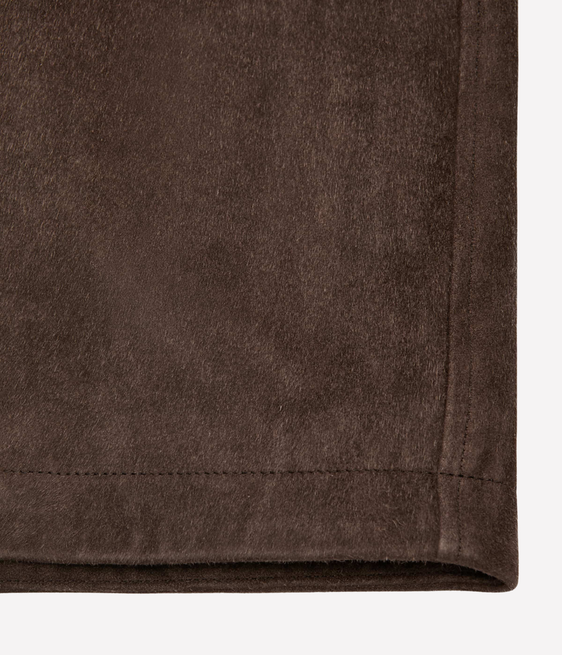 Light Jacket Leather Pelle Raw in Dark Chocolate